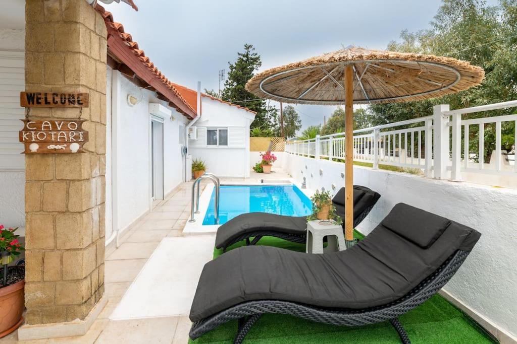 Beach House Cavo Kiotari Gennadi Luaran gambar